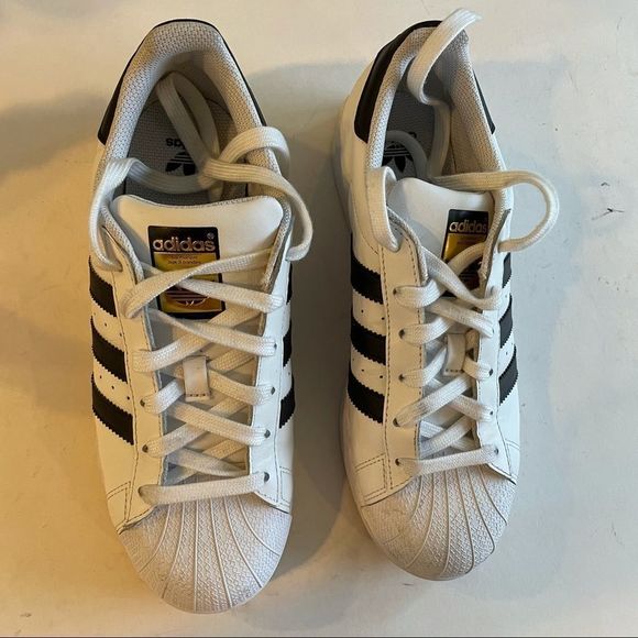 adidas Other - Adidas Mens Superstar C77154 White Black Running Shoes Sneakers Size 6 1/2.